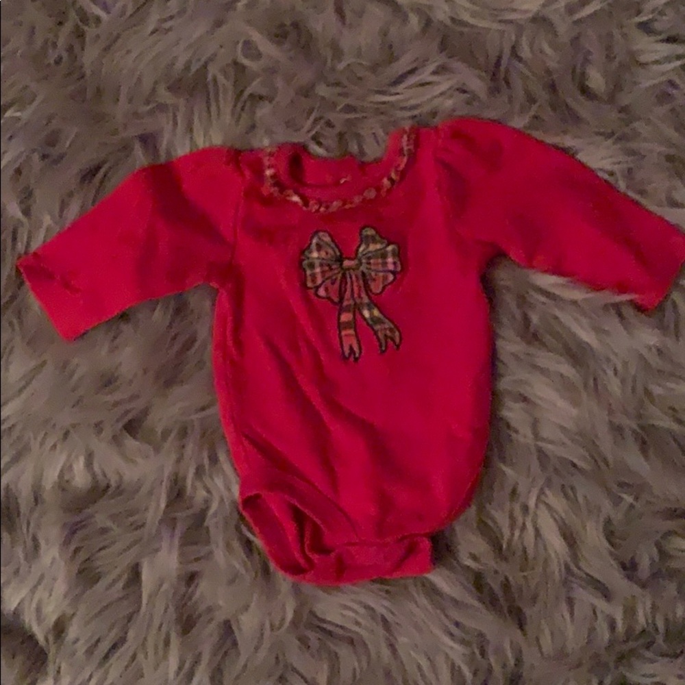 Long sleeve holiday onesie
